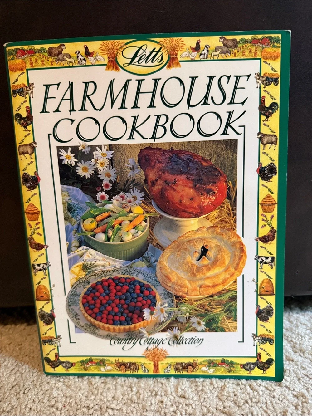 Farmhouse Cookbook - Green/Yellow Cover